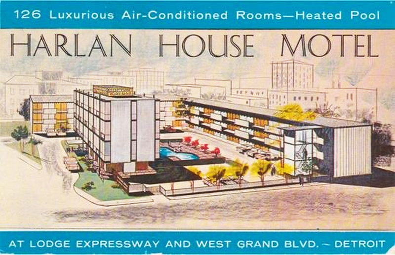 Harlan House Motel - Vintage Ad